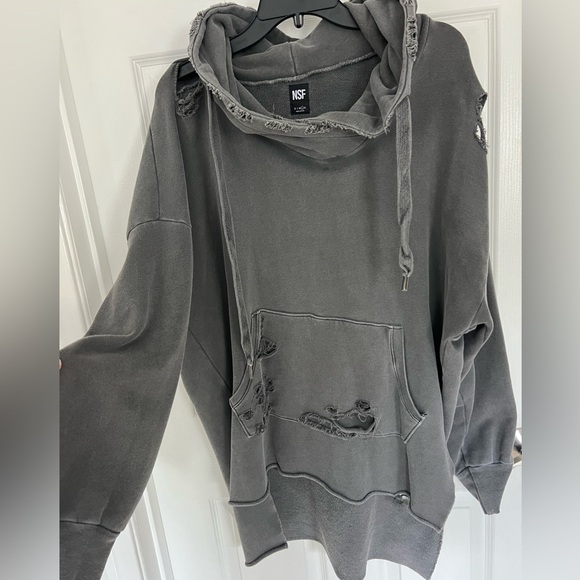 NSF Distressed Hoodie - Picture 3 of 5